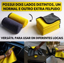 Kit 5 Flanelas de Microfibra Automotiva 600GSM Premium  Limpeza Sem Riscos e Acabamento Profissional