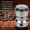 Moedor Elétrico Para Café e Outros Grãos 150W  Trituração Rápida e Prática Para Uso Doméstico