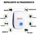 Repelente Ultrassônico Pest Reject Proteção Prática Contra Insetos e Roedores