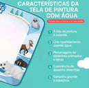 Tapete Mágico de Pintura com Água Reutilizável Infantil