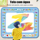 Tapete Mágico de Pintura com Água Reutilizável Infantil