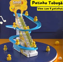 Pista de Patinhos com Escada Musical e Luz LED Diversão Interativa para Crianças