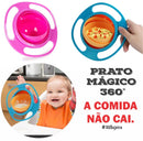 Prato Mágico Giratório 360º para Bebês Mais Limpeza e Praticidade nas Refeições
