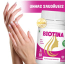 Biotina 500mg Genature 60 Cápsulas Suporte para Cabelos, Pele e Unhas Mais Fortes
