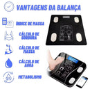 Balança Digital com Bioimpedância Bluetooth Controle Completo da Sua Saúde em Casa