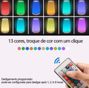 Luminária LED Inteligente com Controle Remoto e 13 Cores