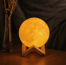 Luminária Mini Lua Cheia 3D Transforme seu Ambiente com Aconchego