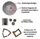 Luminária Mini Lua Cheia 3D Transforme seu Ambiente com Aconchego